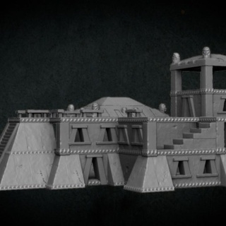 large aztec temple christopher adam Toys & Games Tabletop Characters Creatures Fantasy Universe Board Store 3D Printable Terrain townbuilder print-ready-buildings 3d print model - Mito3D