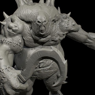 abomination jeremy smith Toys & Games Tabletop Characters Creatures Fantasy Universe Board Store creature golem horror monster evil dnd fleshgolem 3d print model - Mito3D