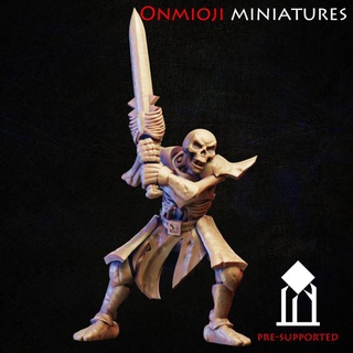 iskelet savaşçı Stanislav Kuznetsov oyuncaklar oyunlar masaüstü karakterler yaratıklar fantezi Evren yazı tahtası mağaza rpg ölümsüz minyatür savaş oyunu 3d print model - Mito3D