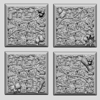 Wald 20x20 Basen Spiele Mythologie Spielzeuge Tischplatte Zubehör Zeichen Kreaturen Fantasie Universum Tafel 3D druckbar Terrain Epos Quadrat Charakter Base Spielmythologie 3d print model - Mito3D