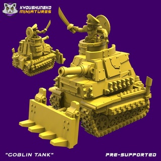 goblin tank kyoushuneko miniatures Toys & Games Tabletop Characters Creatures Fantasy Universe Vehicles Machines Board Store 40k commander scifi earhammer 3d print model - Mito3D