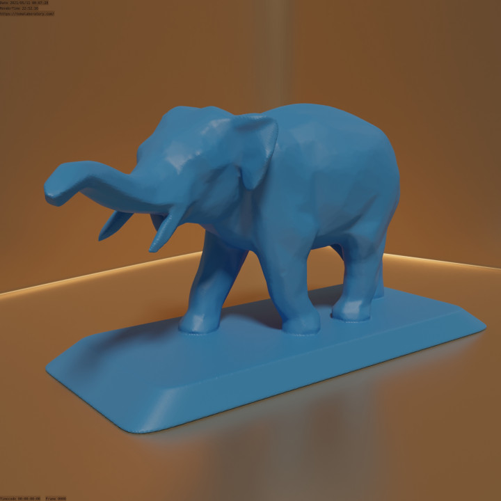 elephant figure base tomasz zamojski Home & Garden Homeware Ornaments Toys Games Animal Creature Figures 3D print model - Mito3D