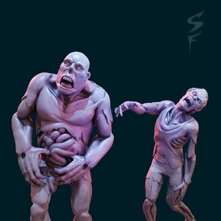 zombie pals thesurrealfactory Toys & Games Tabletop Characters Creatures Fantasy Universe Board monster undead dead zed zombies 3d print model - Mito3D