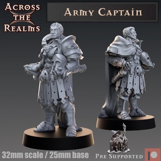 army captain across realms Toys & Games Tabletop Characters Creatures Fantasy Universe Board Store ancient gaming greece miniatures roman rpg tabletop dnd hoplite 5e 3d print model - Mito3D