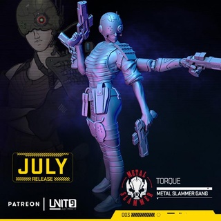 cyberpunk - torque metal slammer gang unit9 Toys & Games Tabletop Characters Creatures Sci-Fi Universe Board Store miniatures rpg wargames scifi boardgames patreon 28mm 32mm tabletop games skirmish 3d print model - Mito3D