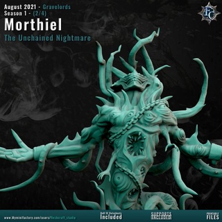 morthiel unchained nightmare fleshcraft studio Toys & Games Tabletop Characters Creatures Fantasy Universe Board Store demon monster graveborn gravelord 3d print model - Mito3D
