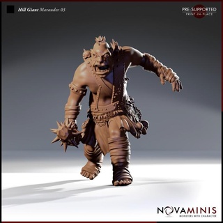 hill giant marauder 03 novaminis Toys & Games Tabletop Characters Creatures Fantasy Universe Board Store dragons dungeons fantasy mini monster rpg roleplaying tabletop 28mm dnd pathfinder presupported 3d print model - Mito3D