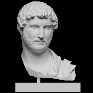 imparator Hadrian jadin n Marshall taramak dünya kuzeyinde Amerika yeni York büyükşehir müze of Sanat büst cetvel sakal imparator Hadrian 3d print model - Mito3D