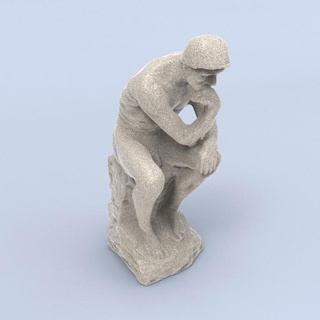 penseur sculpture généré revopoint pop revopoint3d analyse monde éducation art Rodin 3d print model - Mito3D