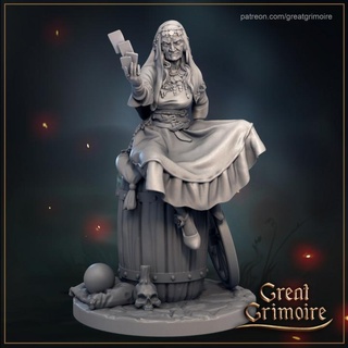 madame astra great grimoire  Toys & Games Tabletop Tabletop Characters & Creatures Fantasy Universe Tabletop Tabletop Characters & Creatures Board Games Tabletop darkfantasy fortuneteller  3d print model - Mito3D
