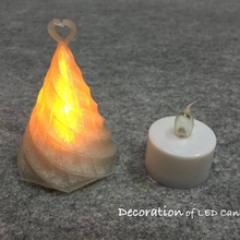 decorazione led candela giardino luce deco 3d print model - Mito3D
