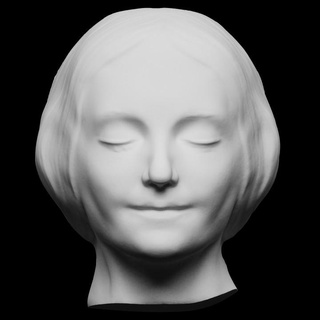 l'inconnue Seine analyse monde L'Europe uni Royaume Londres musée of ordre Saint John 3d femelle tête sculpture femme français mort photogrammétrie inconnue death mask openglam noyer 3d print model - Mito3D