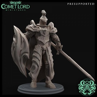 barotharian knights comet lord miniatures Toys & Games Tabletop Characters Creatures Fantasy Universe Board Store dark fantasy gothic guard knight shield sword vampire evil elite dnd dnd5e 3d print model - Mito3D