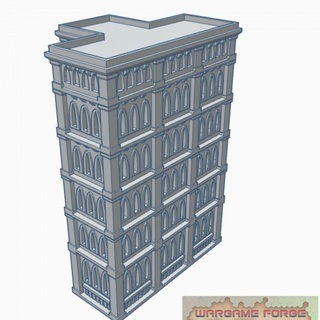 gothic building 32 g032 wargame forge  Toys & Games Tabletop Tabletop Characters & Creatures Sci-Fi Universe Tabletop 3D Printable Terrain Board Games Tabletop Store stl 40k epic terrain 6mm battletech adeptus titanicus  3d print model - Mito3D