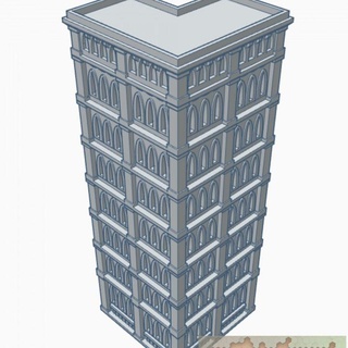 gothic building 38 g038 wargame forge  Toys & Games Tabletop Tabletop Characters & Creatures Sci-Fi Universe Tabletop 3D Printable Terrain Board Games Tabletop Store 40k epic terrain 6mm battletech adeptus titanicus  3d print model - Mito3D