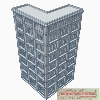 gothic building 42 g042 wargame forge  Toys & Games Tabletop Tabletop Characters & Creatures Sci-Fi Universe Tabletop 3D Printable Terrain Board Games Tabletop Store 40k epic terrain 6mm battletech adeptus titanicus  3d print model - Mito3D