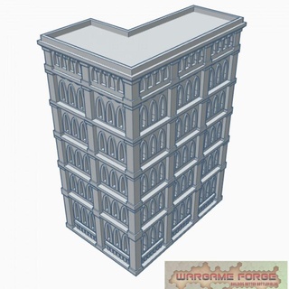 gothic building 44 g044 wargame forge  Toys & Games Tabletop Tabletop Characters & Creatures Sci-Fi Universe Tabletop 3D Printable Terrain Board Games Tabletop Store 40k epic terrain 6mm battletech adeptus titanicus  3d print model - Mito3D