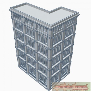 gothic building 48 g048 wargame forge  Toys & Games Tabletop Tabletop Characters & Creatures Sci-Fi Universe Tabletop 3D Printable Terrain Board Games Tabletop Store 40k epic terrain 6mm battletech adeptus titanicus  3d print model - Mito3D