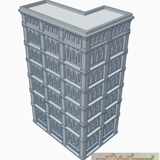 gothic building 49 g049 wargame forge  Toys & Games Tabletop Tabletop Characters & Creatures Sci-Fi Universe Tabletop 3D Printable Terrain Board Games Tabletop Store 40k epic terrain 6mm battletech adeptus titanicus  3d print model - Mito3D