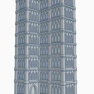 gothic building 51 g051 wargame forge  Toys & Games Tabletop Tabletop Characters & Creatures Sci-Fi Universe Tabletop 3D Printable Terrain Board Games Tabletop Store 40k terrain 6mm battletech adeptus titanicus eppic  3d print model - Mito3D