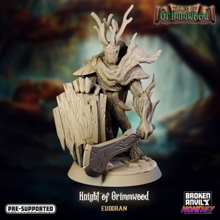 tales grimmwood- knight grimmwood broken anvil miniatures Toys & Games Tabletop Characters Creatures Fantasy Universe Board Store mini rpg warrior dnd dryad 3d print model - Mito3D