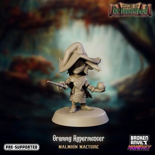 tales grimmwood- gremmy hypermancer broken anvil miniatures Toys & Games Tabletop Characters Creatures Fantasy Universe Board Store clock rpg time mage dnd quickling 3d print model - Mito3D