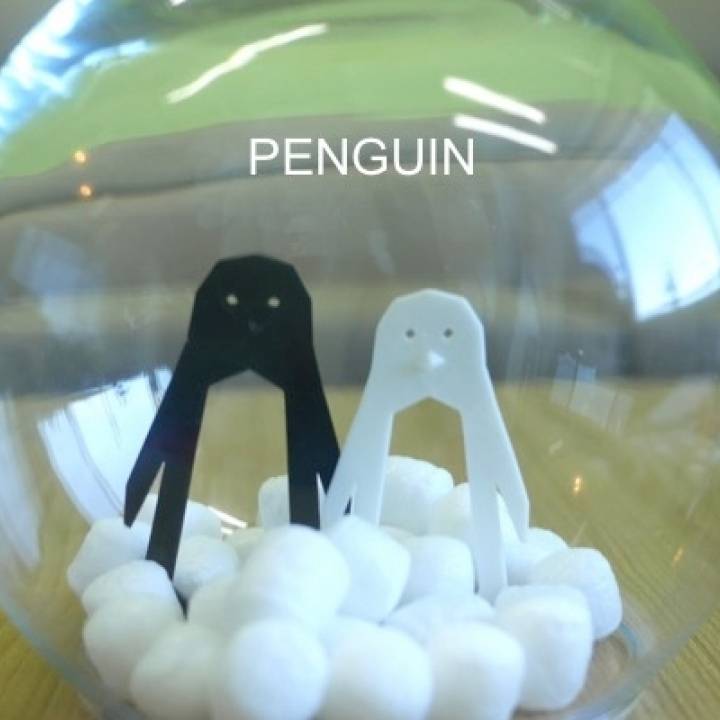 einfache Tier Pinguin Garten 3D print model - Mito3D