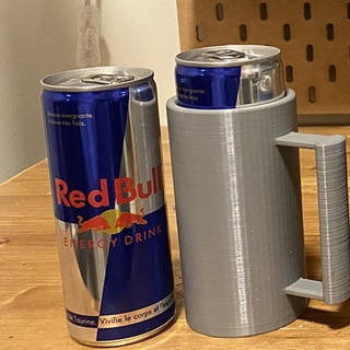 holder 25cl red bull compatible happy trigger Home & Garden Kitchen Dining 3d print model - Mito3D
