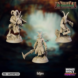 Erzählungen grimmwood Satyr einstellen gebrochen Amboss Miniaturen Spielzeuge Spiele Tischplatte Zeichen Kreaturen Fantasie Universum Tafel Geschäft Rollenspiel dnd Satyrn Deal Rabatt 3d print model - Mito3D