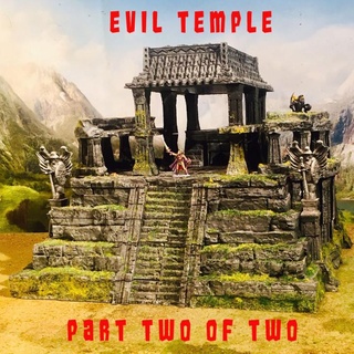 evil temple part 2 gamescape3d Toys & Games Tabletop Characters Creatures Fantasy Universe Board Store 3D Printable Terrain dungeon 3d print model - Mito3D