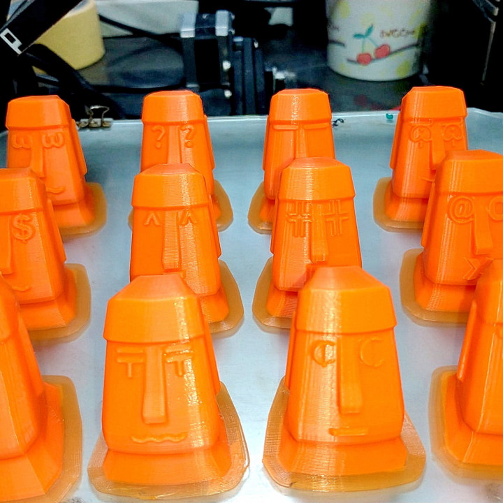 ifade Moai Justin lin oyuncaklar oyunlar matematik openscad oyuncak özelleştirici Sanat 3D print model - Mito3D