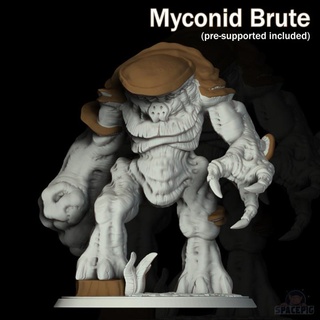 myconid brute commander spacepig Toys & Games Tabletop Characters Creatures Fantasy Universe Board Store forest monster nature rpg miniature mushroom fungus fungi feywild 3d print model - Mito3D