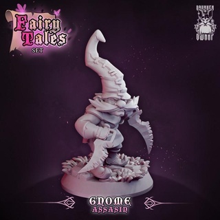 gnome assasin drunkendwarf Toys & Games Tabletop Characters Creatures Fantasy Universe Board Store dnd 32mm ttrpg fairytales trpg 3d print model - Mito3D