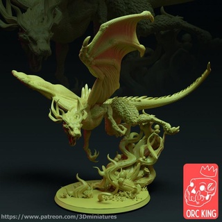 forest dragon orc king studio Toys & Games Tabletop Characters Creatures Fantasy Universe Board Store ancient beast fantasy hero mini minion rpg miniature protector tabletop elves wargame dungeon combat dnd drake ttrpg orcking taurodar 3d print model - Mito3D