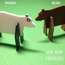 simple animals 6 - bear & panda toys games 3d print model - Mito3D