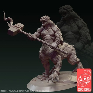 taurodar guardian orc king studio Toys & Games Tabletop Characters Creatures Fantasy Universe Board Store beast dragon fantasy forest hero mini minion rpg miniature centaur tabletop wargame dungeon combat dnd ttrpg orcking 3d print model - Mito3D