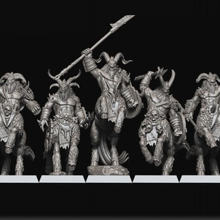 beastmen centaurs raven twin miniatures Toys & Games Tabletop Characters Creatures Fantasy Universe Board Store 40k fantasy warhammer 40000 ageofsigmar aos raventwinminiatures 3d print model - Mito3D