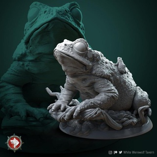 mother froggles pre-supported white werewolf tavern Toys & Games Tabletop Characters Creatures Fantasy Universe Board Store creature monster rpg tabletop frog wargame dnd pathfinder ttrpg dndmonster 3d print model - Mito3D