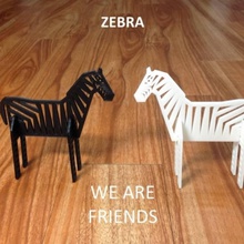 einfache Tiere 8 zebra Spielzeug Spiele 3d print model - Mito3D
