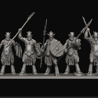 mongrel warriors raven twin miniatures Toys & Games Tabletop Characters Creatures Fantasy Universe Board Store 40k warhammer beastmen 40000 ageofsigmar aos ungor raventwinminiatures ungors 3d print model - Mito3D