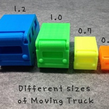 camión mudanza juegos juguetes coches vehículos 3d print model - Mito3D