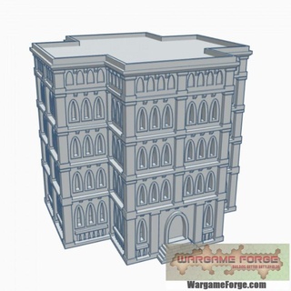gothic building 55 g055 wargame forge  Toys & Games Tabletop Tabletop Characters & Creatures Sci-Fi Universe Tabletop 3D Printable Terrain Board Games Tabletop Store 40k epic terrain 6mm battletech 8mm  3d print model - Mito3D