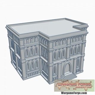 gothic building 61 g061 wargame forge Toys & Games Tabletop Characters Creatures Sci-Fi Universe 3D Printable Terrain Board Store 40k epic terrain 6mm battletech 8mm 3d print model - Mito3D