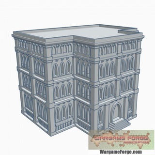 gothic building 62 g062 wargame forge Toys & Games Tabletop Characters Creatures Sci-Fi Universe 3D Printable Terrain Board Store 40k epic terrain 6mm battletech 8mm 3d print model - Mito3D