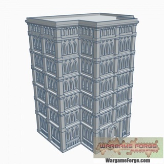 gothic building 65 g065 wargame forge Toys & Games Tabletop Characters Creatures Sci-Fi Universe 3D Printable Terrain Board Store 40k epic terrain 6mm battletech 8mm adeptus titanicus 3d print model - Mito3D