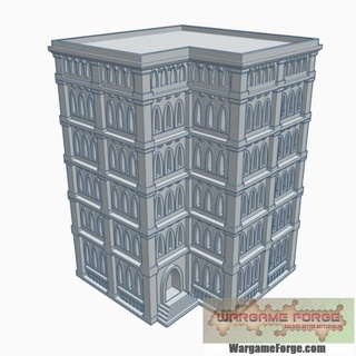 gothic building 72 g072 wargame forge Toys & Games Tabletop Characters Creatures Sci-Fi Universe 3D Printable Terrain Board Store 40k epic terrain 6mm battletech 8mm adeptus titanicus 3d print model - Mito3D
