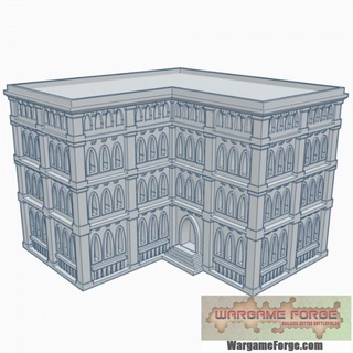 gothic building 78 g078 wargame forge Toys & Games Tabletop Characters Creatures Sci-Fi Universe 3D Printable Terrain Board Store 40k epic terrain 6mm battletech 8mm 3d print model - Mito3D