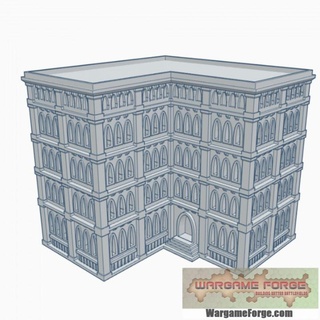 gothic building 79 g079 wargame forge Toys & Games Tabletop Characters Creatures Sci-Fi Universe 3D Printable Terrain Board Store 40k epic terrain 6mm battletech 8mm 3d print model - Mito3D