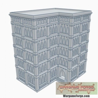 gothic building 88 g088 wargame forge Toys & Games Tabletop Characters Creatures Sci-Fi Universe 3D Printable Terrain Board Store 40k epic terrain 6mm battletech 8mm adeptus titanicus 3d print model - Mito3D
