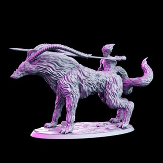 bakumaan - mutant wolf 32mm dnd rn estudio Toys & Games Tabletop Characters Creatures Fantasy Universe Board Store rpg 3d print model - Mito3D